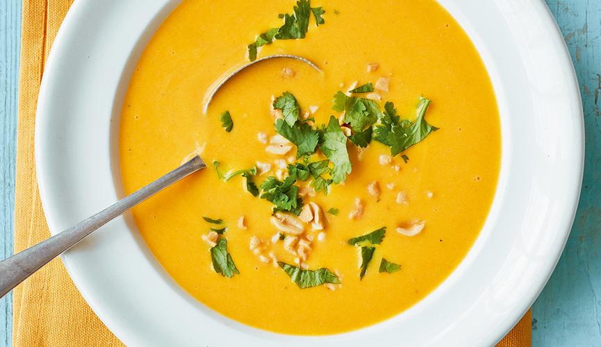 Carrot and coconut soup