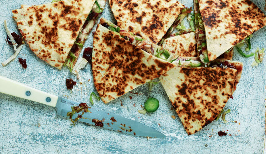 Christmas quesadillas