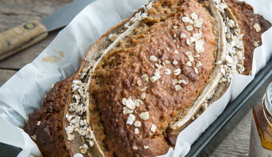 Organic Fairtrade Honey & Oat Banana Bread