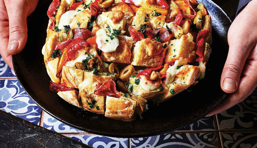 Antipasti pull-apart loaf