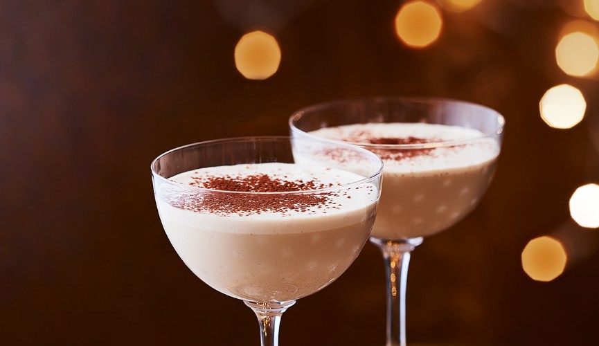 Creamy cappuccino cocktail