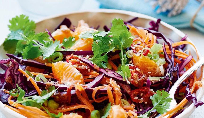 Festive citrus slaw