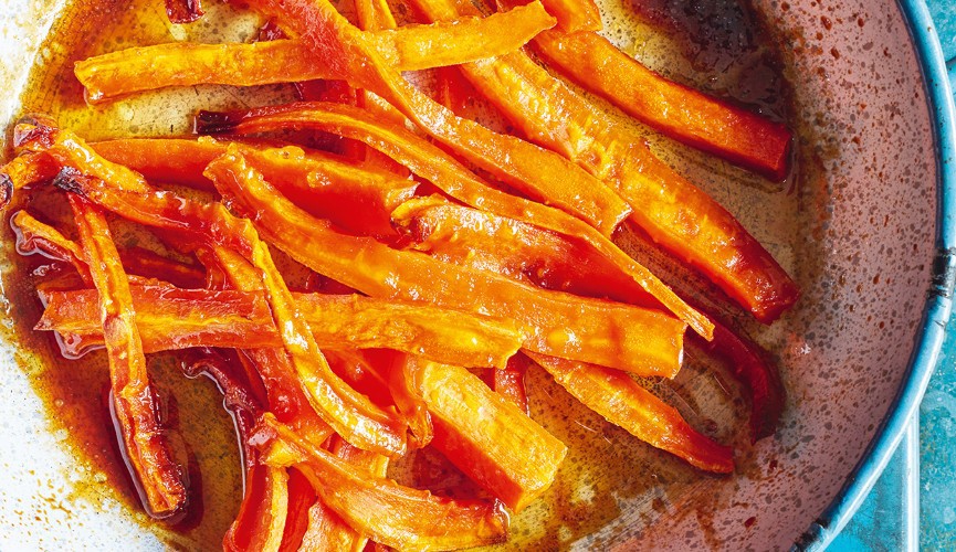 Marmalade glazed carrots