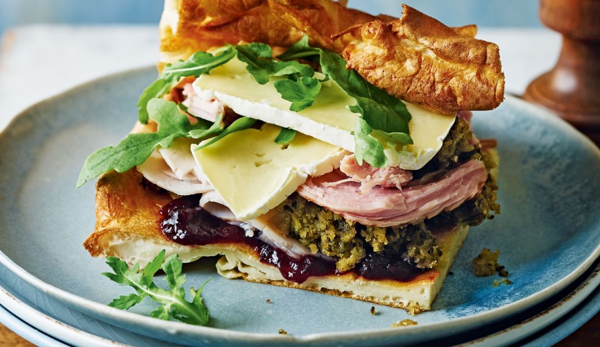 Christmas dinner popover sandwiches