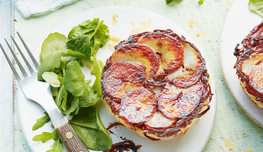 Jersey Royal tarte tatin