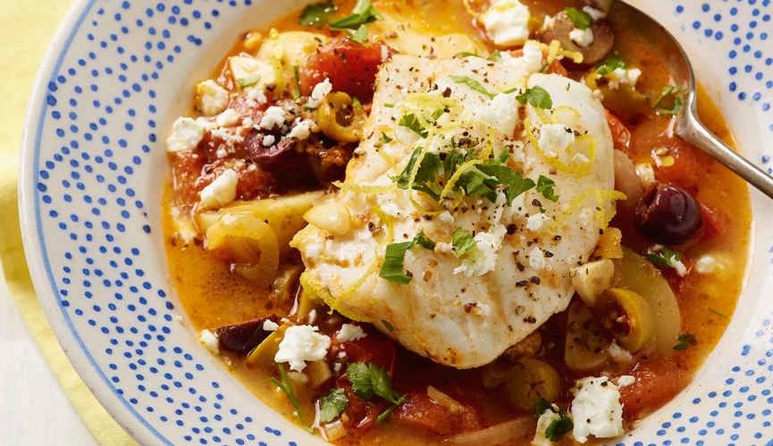 Greek style cod stew