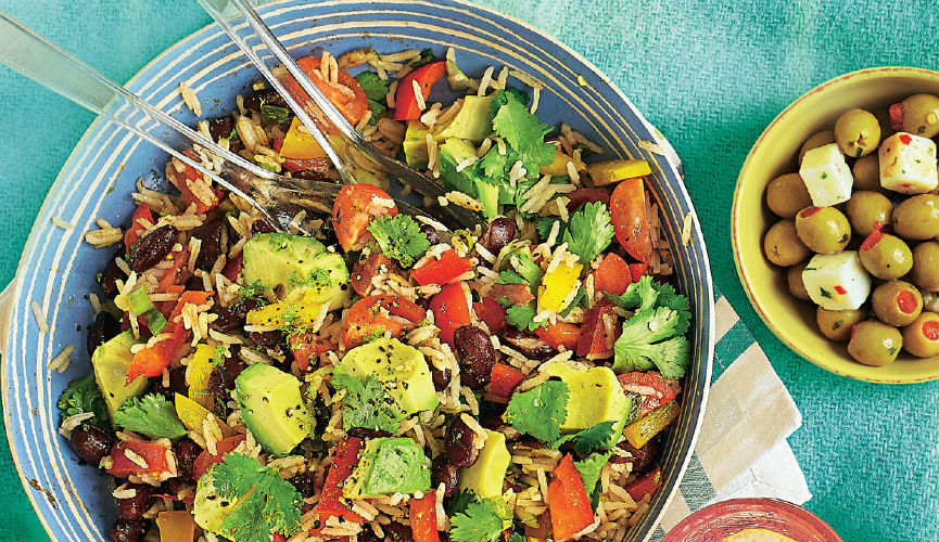 Mexican rainbow salad