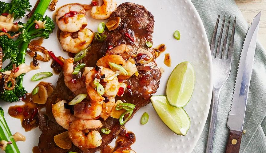 Asian-inspired Surf & Turf