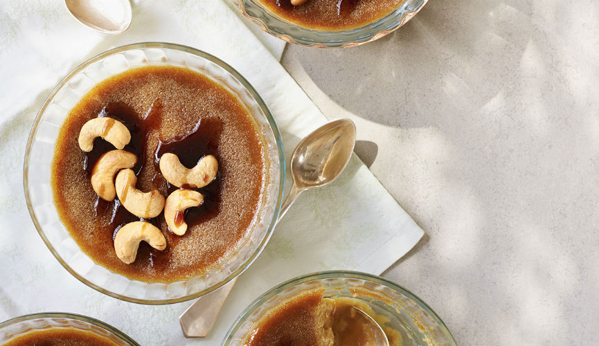 Spiced coconut custard pots