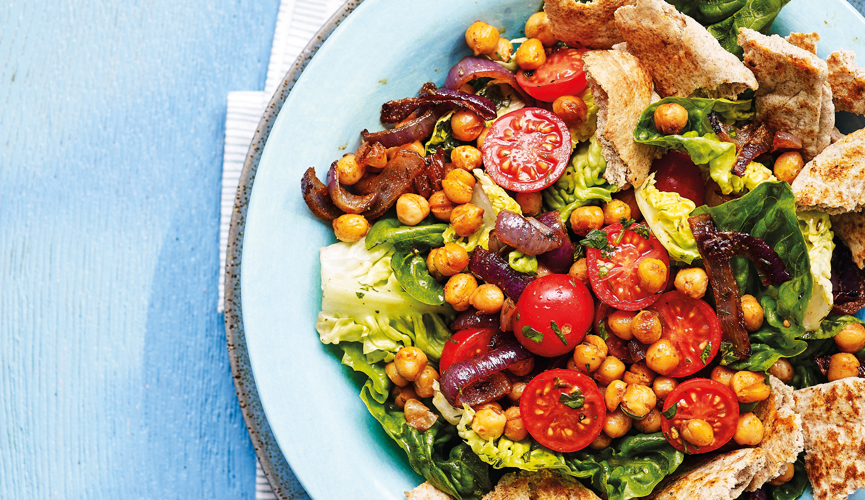 Chick pea rainbow salad