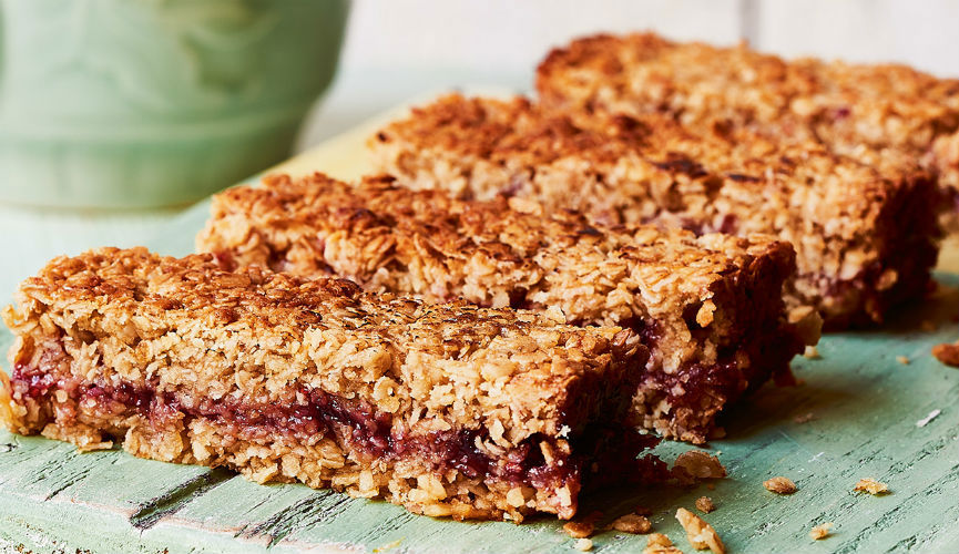 Jammy flapjacks