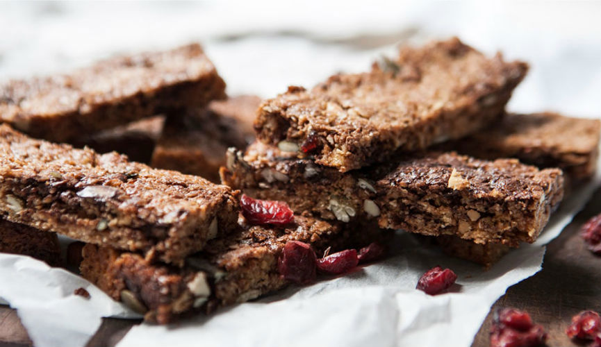 Homemade breakfast bar