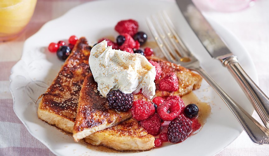 Mascarpone French toast