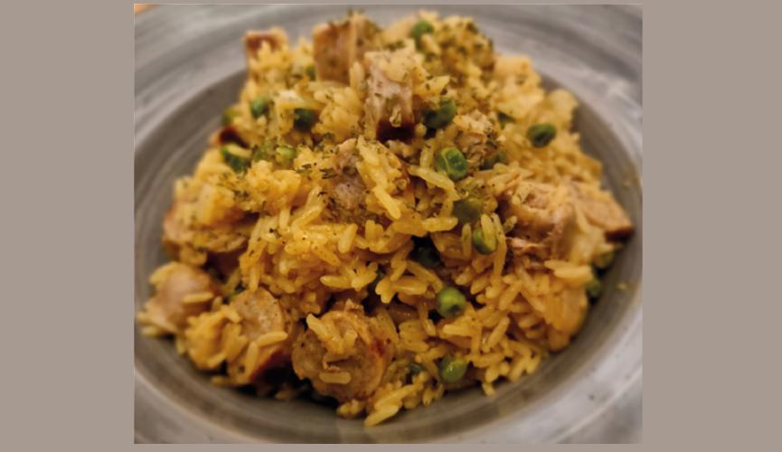 Christian's One-pan sausage pilau rice