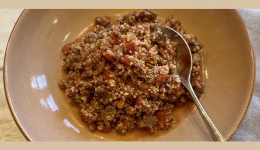 Chloë's Couscous Bolognese