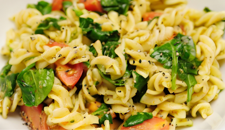 Bean, Pesto Pasta Salad