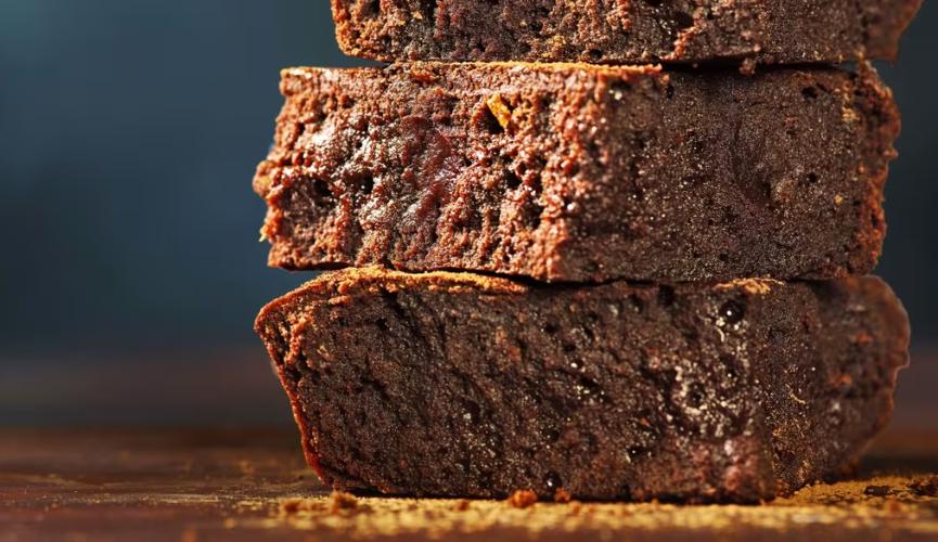 Fairtrade red wine spiced brownies