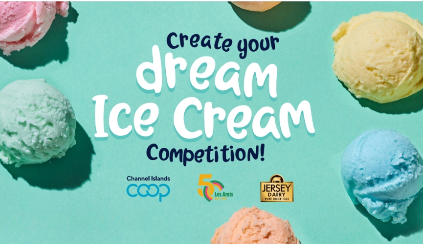 Channel Islands Coop teams up with Jersey Dairy to launch an ice cream competition in aid of Les Amis’s 50th anniversary